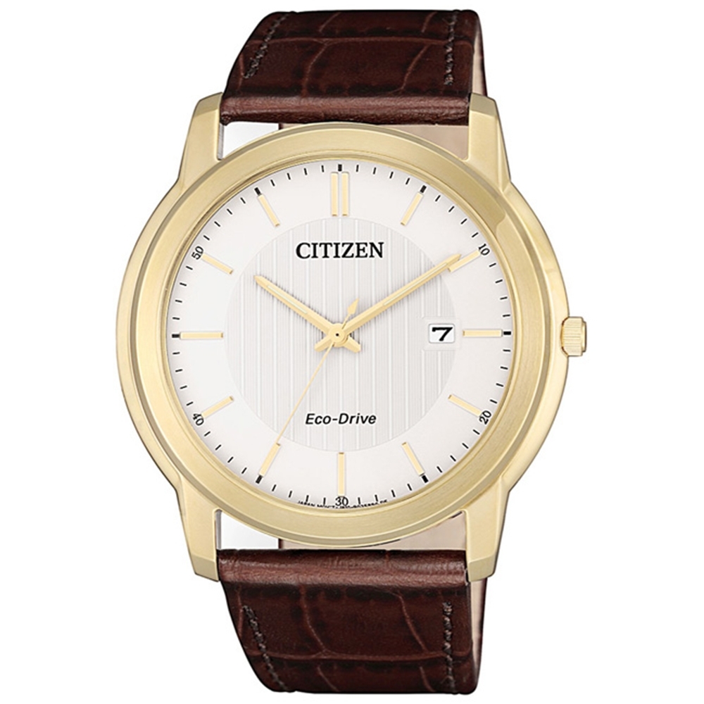 CITIZEN 星辰 PAIR 對錶系列獨占皮腕錶-42mm(AW1212-10A)