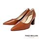 Tino Bellini 巴西進口尖頭素面高跟鞋FWDV028-9(咖啡) product thumbnail 1