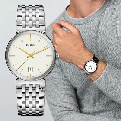 RADO 雷達表 官方授權R01 Florence佛羅倫斯系列精鋼石英白面款38㎜ (R48912013)