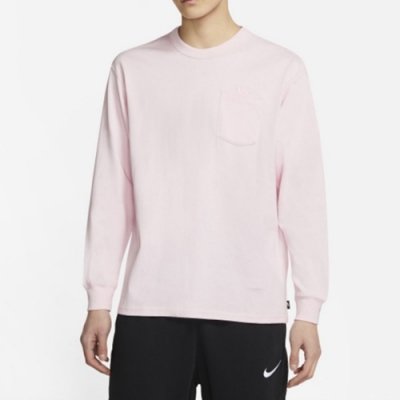 Nike NSW TEE LS M90 POCKET 男長袖上衣-粉-DD3875663