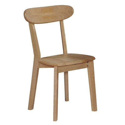 文創集 波希原木紋實木美型餐椅(單張餐椅販售出貨)-47.5x53.5x82cm免組