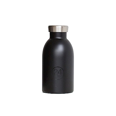 義大利24Bottles 不鏽鋼雙 層保溫瓶 330ml - 紳士黑