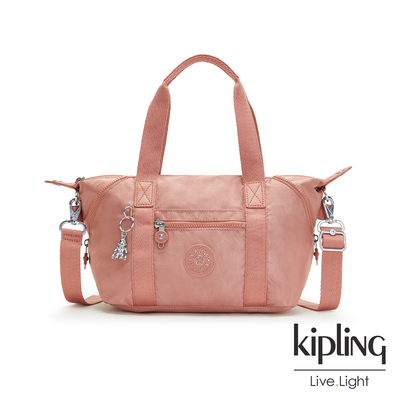 Kipling 溫暖牛奶玫瑰粉手提側背包-ART MINI