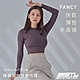 STL yoga FANCY CROP LS 女 韓國 合身 短版 運動機能 長袖上衣 SoftPurple巧克力紫 product thumbnail 1