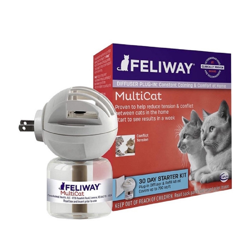 法國FELIWAY MULTICAT費利威多貓好朋友-插電組 48ml (FW-D89410B)(購買第二件贈送寵物零食x1包)