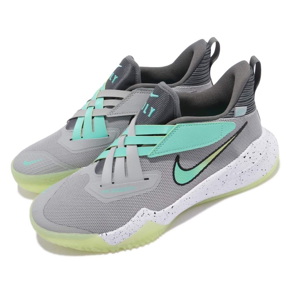 Nike 籃球鞋 Zoom Flight 2 運動 女鞋 氣墊 舒適 避震 包覆 支撐 球鞋 灰 黃 DB6708001