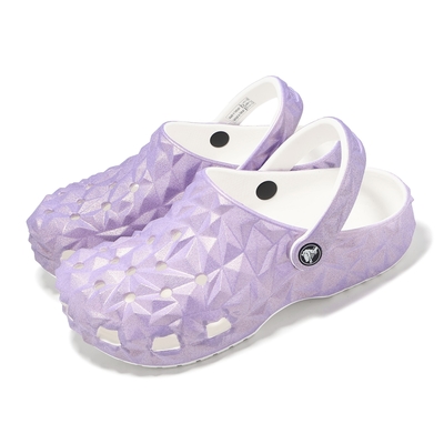 Crocs 洞洞鞋 Classic Iridescent Geo Clog 男鞋 女鞋 紫 經典榴槤虹彩克駱格 209841100