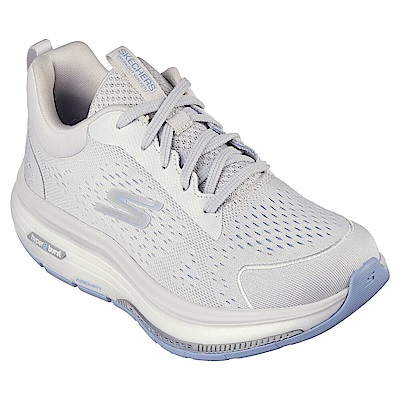 Skechers Go Walk Workout Walker [124933GYLB] 女 健走鞋 厚底 緩震 灰藍