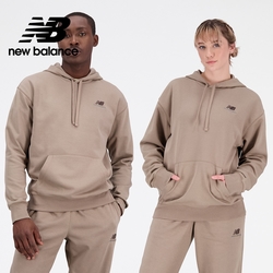 [New Balance]簡約LOGO連帽長袖上衣_男性_駝色_UT21500MS