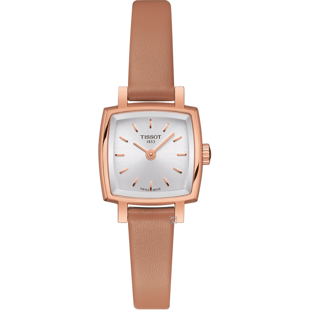 TISSOT 天梭錶官方授權 LOVELY SQUAREU優雅時尚女錶-T0581093603101/套組