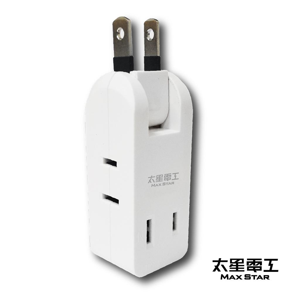 太星電工 安全轉向四插座轉接器2P AE025