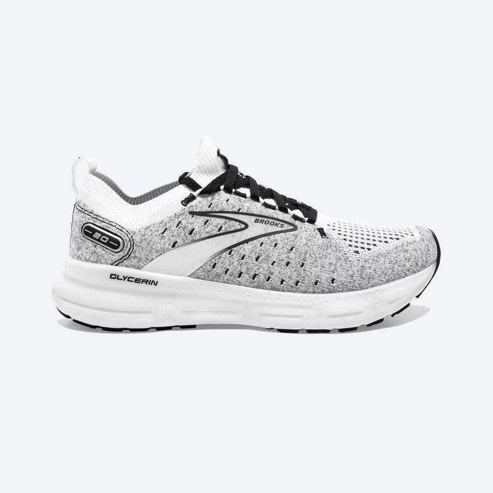 Brooks Glycerin SF 20 [1103841D135] 男 慢跑鞋 運動 路跑 甘油系列20代 白灰