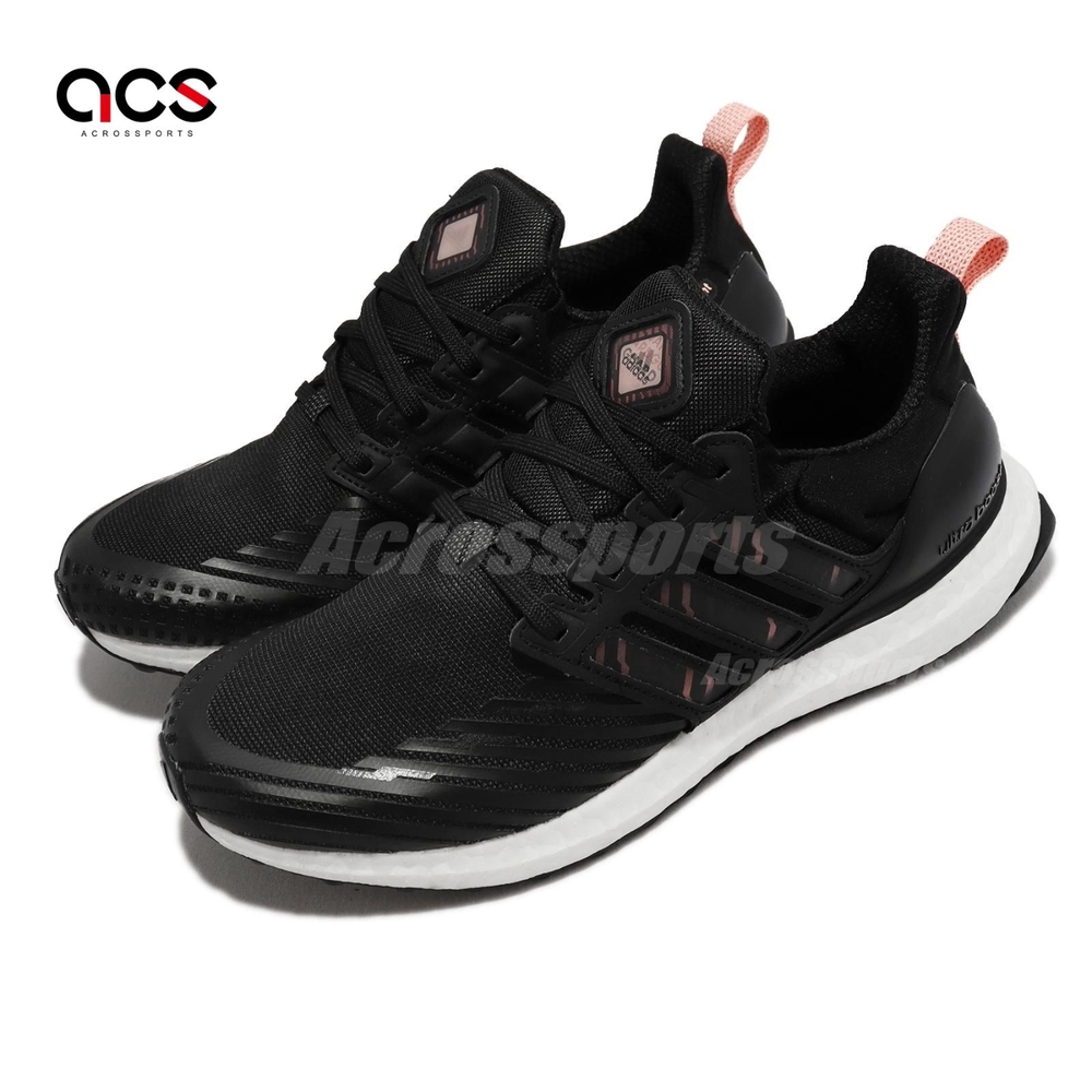 Adidas 慢跑鞋 Ultraboost DNA Guard 男鞋 黑 粉 白 反光 路跑 運動鞋 愛迪達 GX3575