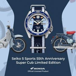 Seiko 精工 Sports 5 x Honda Super Cub本田小狼聯名限量機械錶