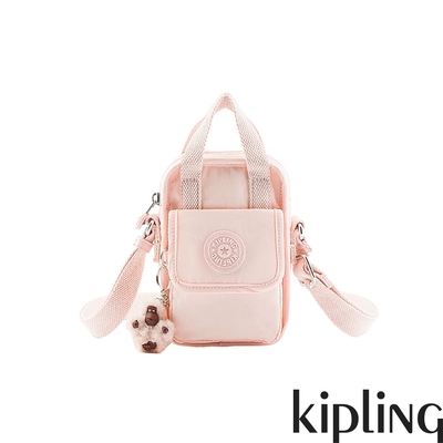 Kipling 優雅輕柔粉掀蓋前袋手機包-DALYA