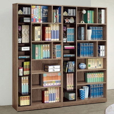 MUNA家居 奧蘿拉雙色6尺開放式書櫃(全組) 180.4X30X182cm