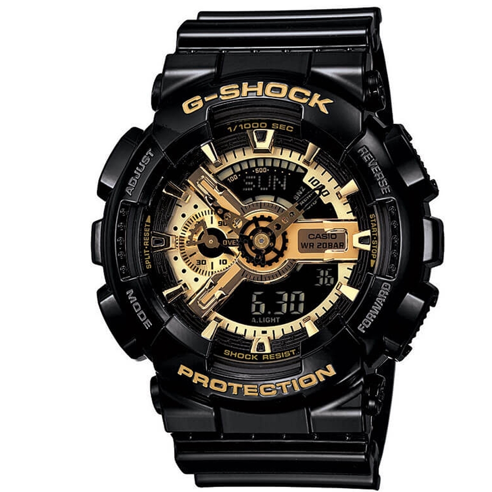 CASIO卡西歐經典黑金配色G-SHOCK系列(GA-110GB-1A) | G-SHOCK