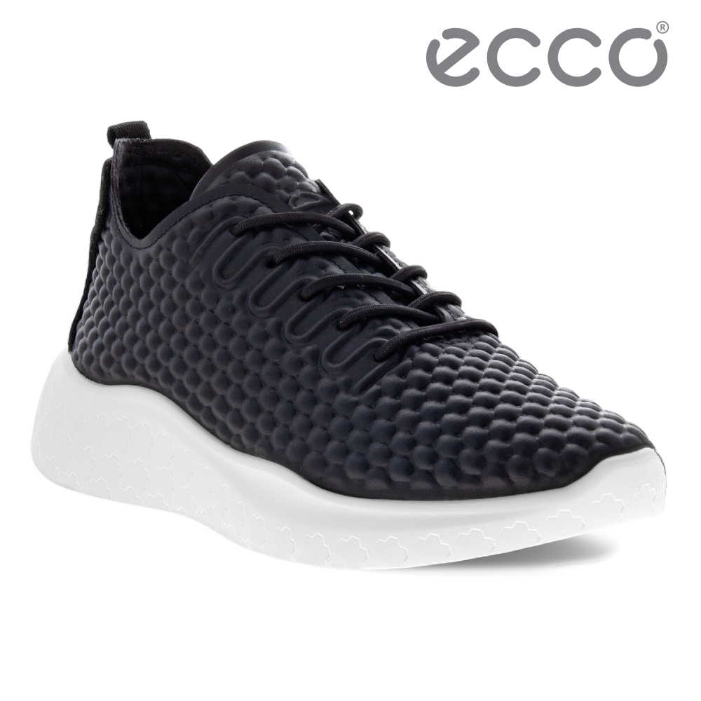 ECCO THERAP W 悅動皮革輕盈運動休閒鞋 女鞋 黑色