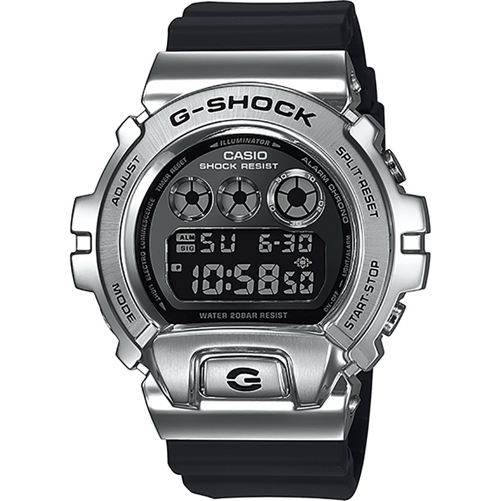 CASIO 卡西歐G-SHOCK DW-6900 25周年金屬手錶年終送禮(GM-6900-1) | G