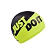 NIKE SWIM JUST DO IT 成人矽膠泳帽-游泳 戲水 海邊 沙灘 NESS9164-737 黑螢光黃 product thumbnail 1