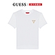 【GUESS】胸前刺繡倒三角小LOGO短T-兩色可選 product thumbnail 1