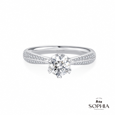 SOPHIA 蘇菲亞珠寶 - 相印 50分 F/VVS1 18K金 鑽石戒指
