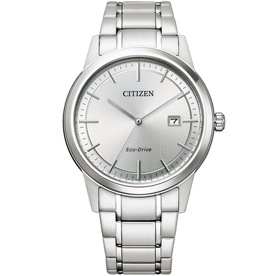 CITIZEN 星辰 光動能簡約大三針手錶 送禮推薦-40mm AW1231-66A