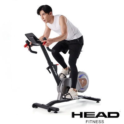HEAD 自發電磁控訓練單車-H908B 靜音皮帶 32段磁控 藍牙連結App