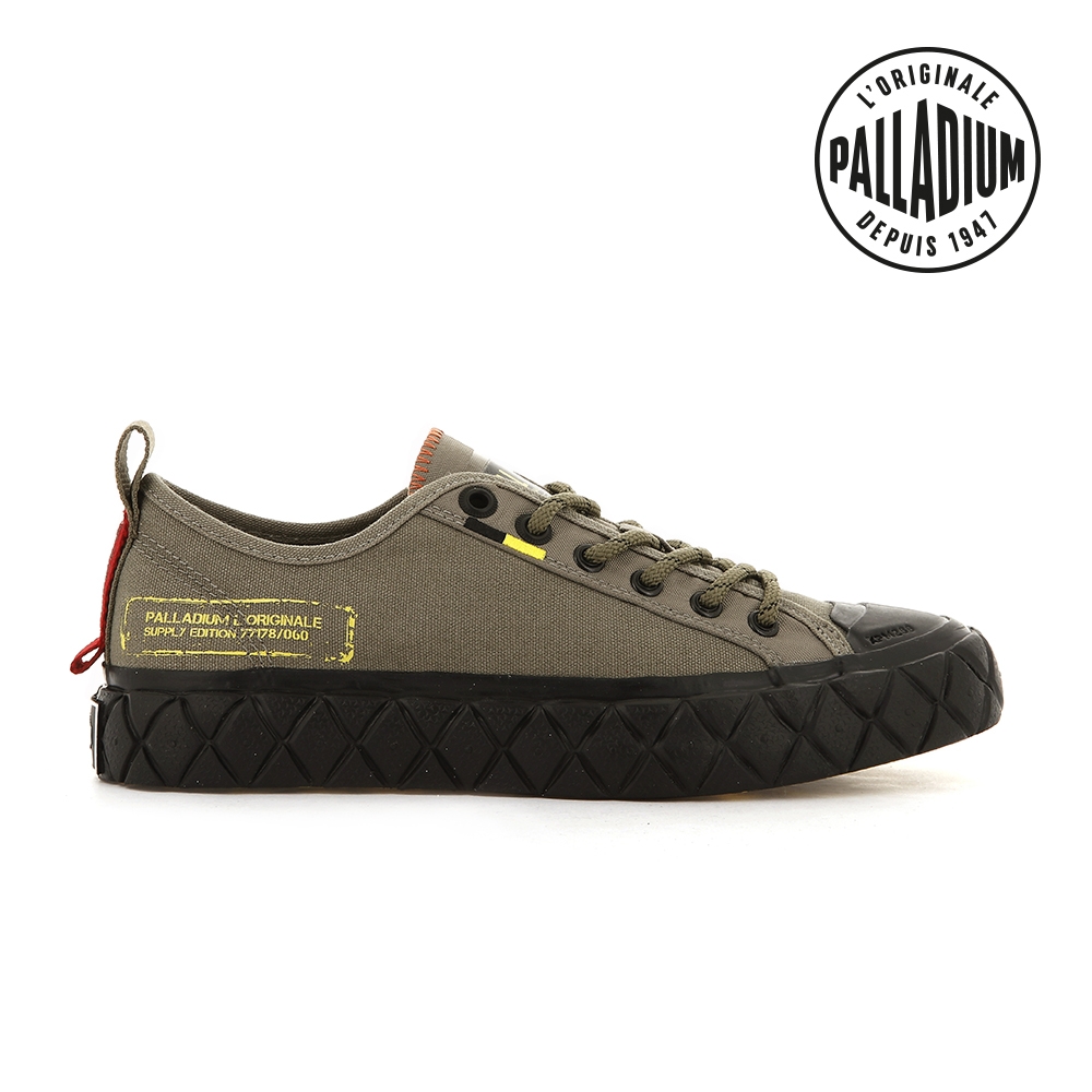 PALLADIUM PALLA ACE SUPPLY LO軍風格紋厚底鞋-中性-墨綠