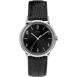 TIMEX 天美時 Marlin系列 紳士的象徵機械錶- 黑/34mm