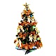 摩達客 2尺(60cm)經典綠色聖誕樹(雙金系飾品+LED20燈彩光雪花燈插電式) product thumbnail 1
