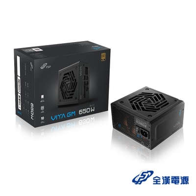 FSP 全漢 VITA-650GM 650瓦金牌 電源供應器(黑色)