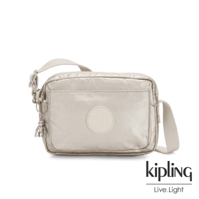 Kipling 星光流沙金前後加寬收納側背包-ABANU