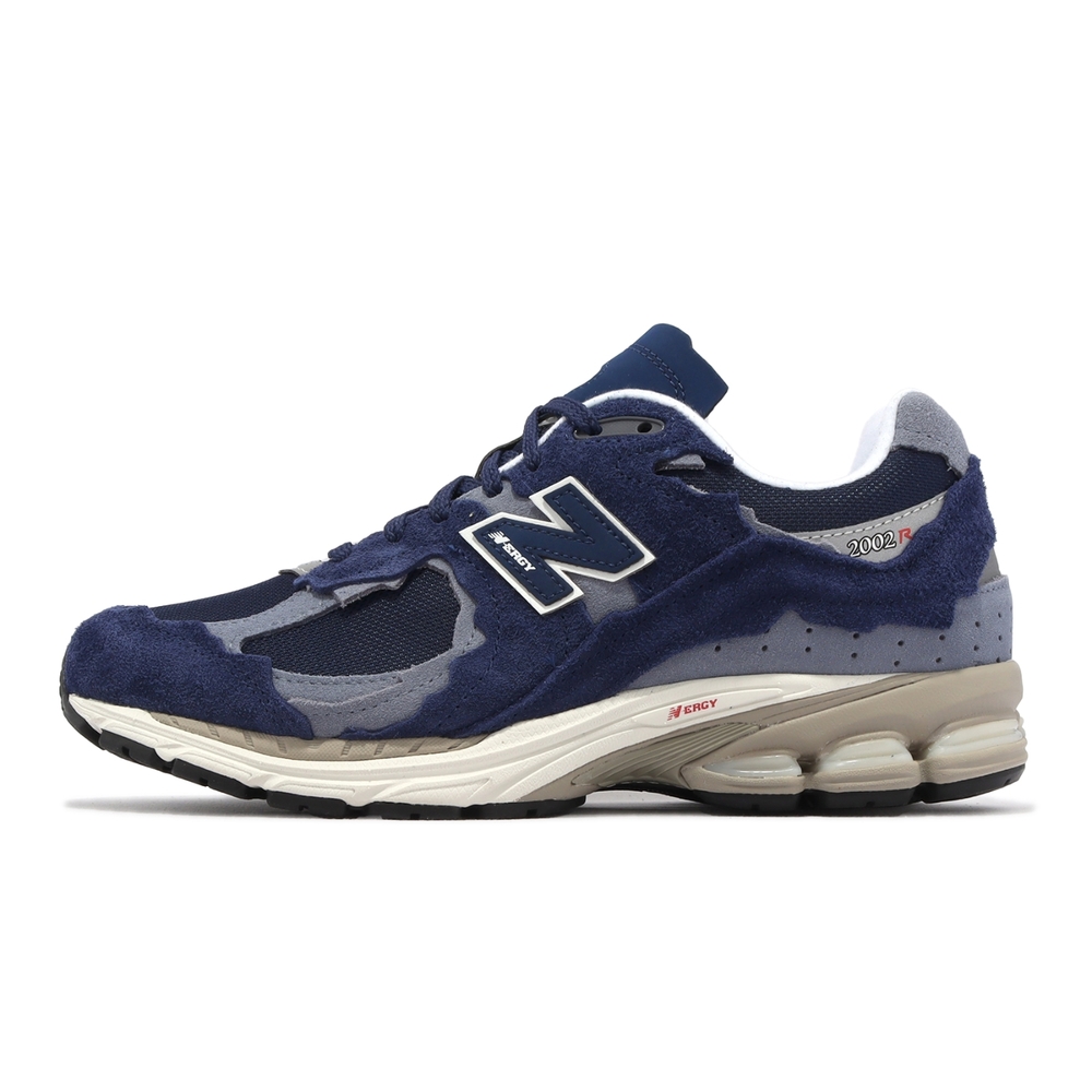 New Balance 休閒鞋2002R 男鞋海軍藍麂皮反光緩震復古破壞版NB