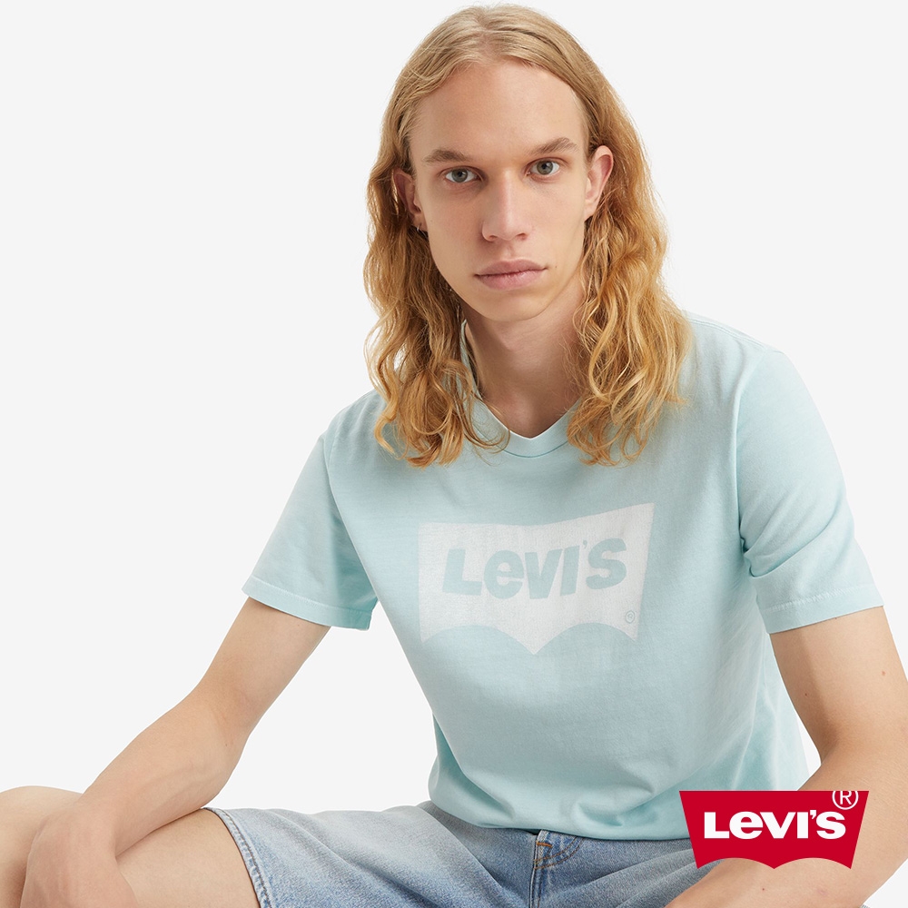 Levis 男款 寬鬆版短袖T恤 / 手感印製Batwing LOGO