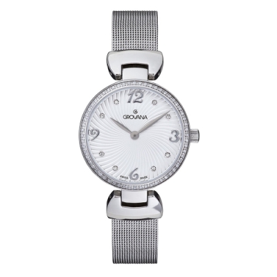 GROVANA瑞士錶 石英女錶(4485.7132)-白面x米蘭帶/32mm
