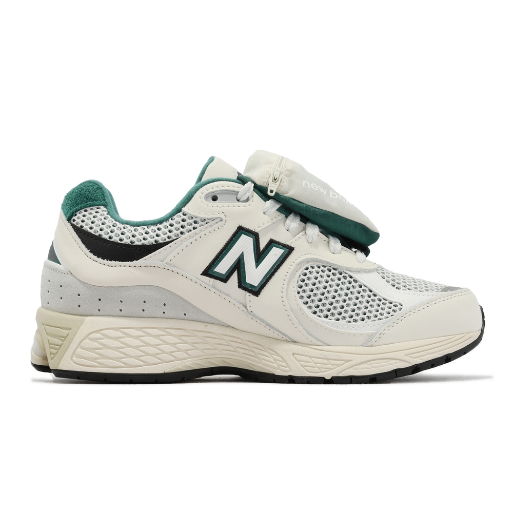 New Balance 休閒鞋2002R 男鞋女鞋白綠復古運動鞋收納袋拼接NB 紐巴倫