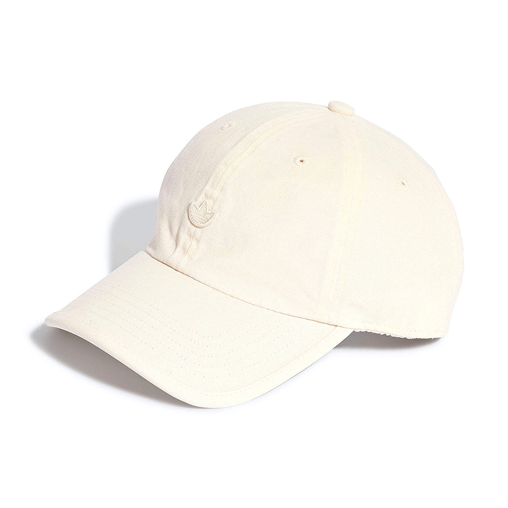 Adidas Originals Pe Dad Cap 男款 女款 米白色 三葉草 小LOGO 老帽 棒球帽 IL4884