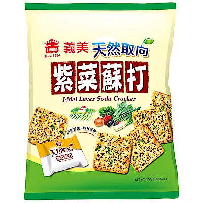 義美 天然取向紫菜蘇打餅乾(300g)