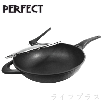 【PERFECT】日式黑金鋼炒鍋-33cm