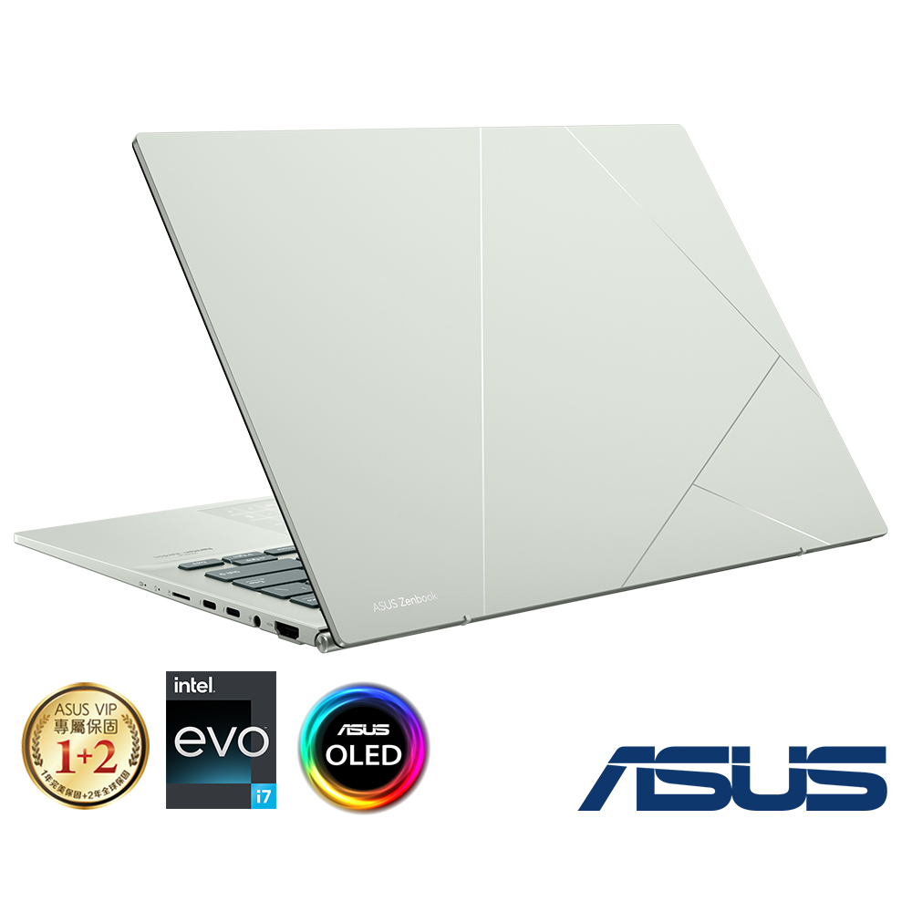 ASUS UX3402ZA 14吋2.8K筆電 (i7-1260P/16G/512G/EVO/ZenBook 14 OLED/青瓷綠)