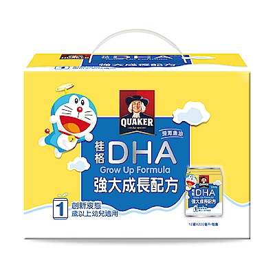 桂格 DHA強大成長配方(220mlx12罐/盒)2盒