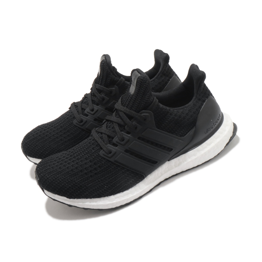 adidas 休閒鞋 ULTRABOOST 4 DNA 男鞋 愛迪達 三葉草 襪套式 緩震 球鞋穿搭 黑 白 FY9318