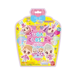 日本BANDAI-Sugar Closet入浴劑(附時髦小女孩公仔)Ⅴ(泡澡球)(限量)-1入(小蒼蘭香/洗澡玩具)