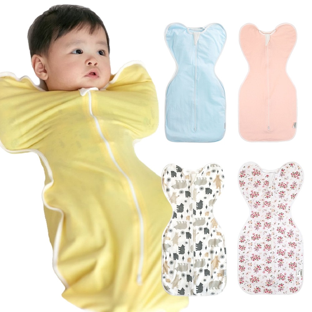 Baby童衣 蝴蝶形包巾 新生兒安撫睡袋 （共１２色）21215