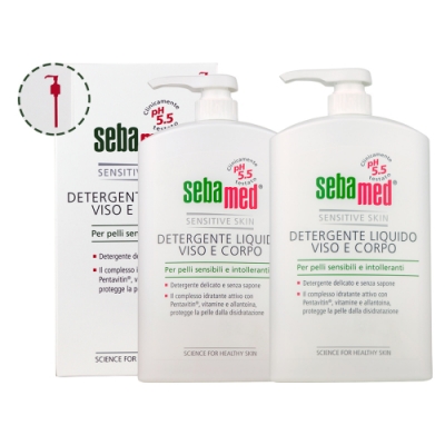 SEBAMED 潔膚露1000ml兩瓶組(壓頭）