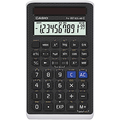 (團購50台)CASIO12位元國家考試專用太陽能工程計算機-FX-82SOLARII