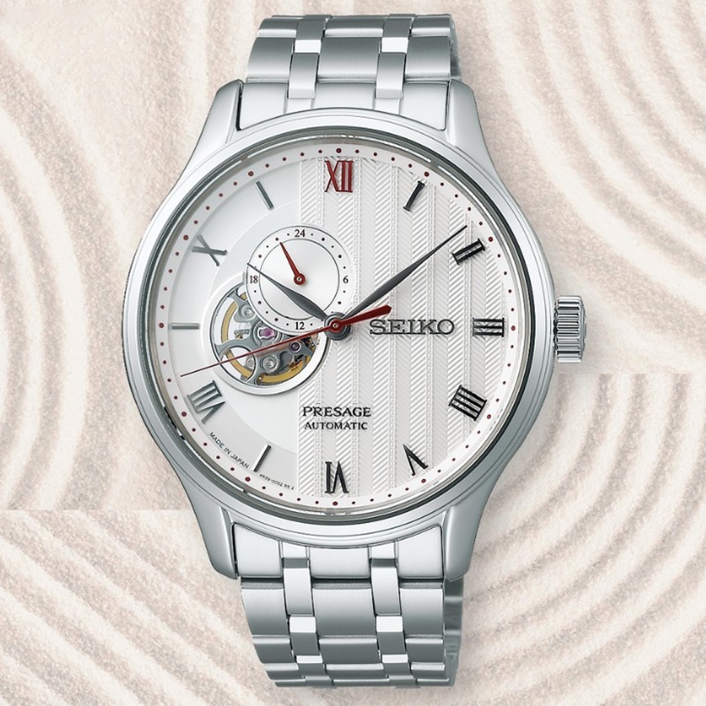 SEIKO 精工 Presage 開芯鏤空機械錶 4R39-00W0S / SSA443J1 (SK034)