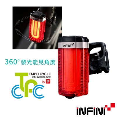 INFINI TRON I-280R 360度照明50流明IPX4防水單車警示後燈/尾燈(IU燈)