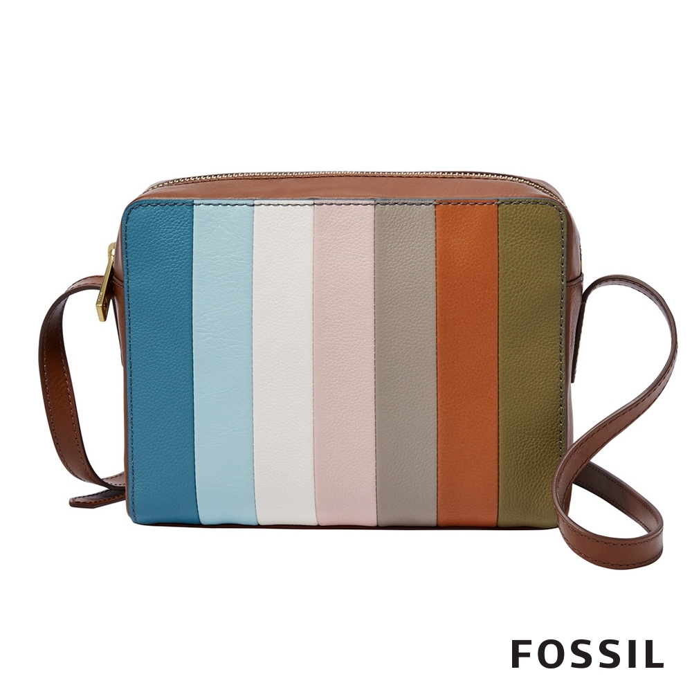 FOSSIL SYDNEY 真皮相機包-彩色條紋 SHB2150875